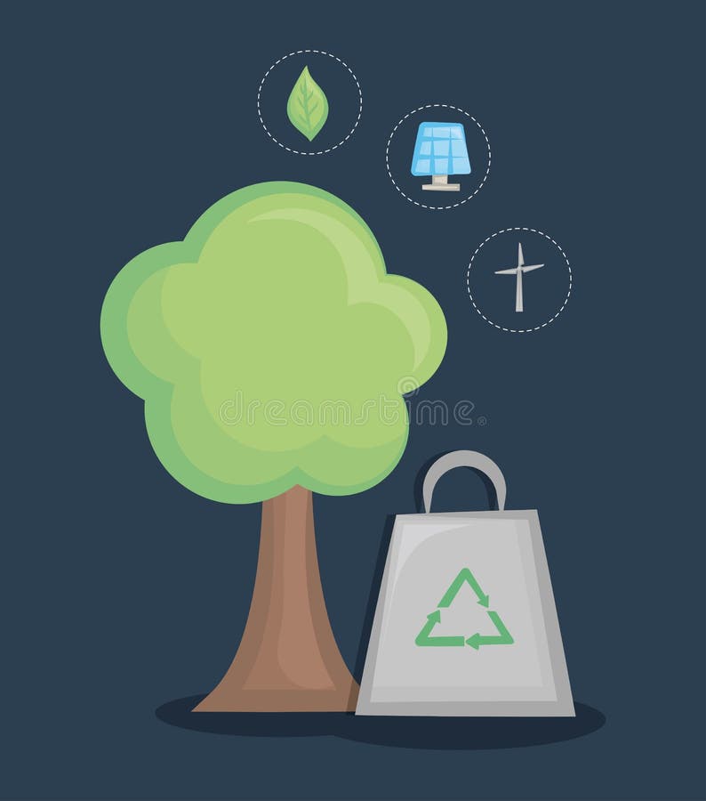 Sparen het wereld en schone energieconceptontwerp vector illustratie Sparen het wereld en schone energieconceptontwerp vector illustratie
