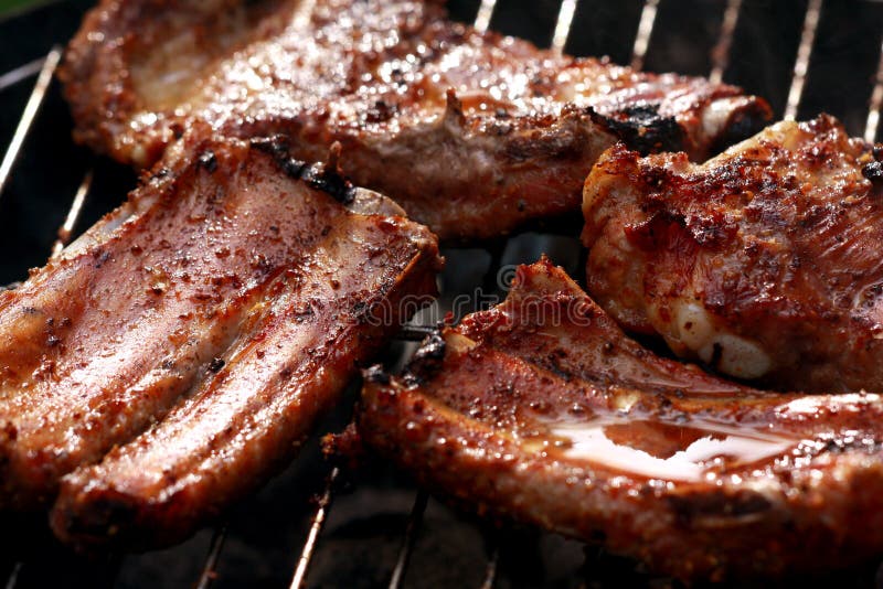 Spareribs on the grill