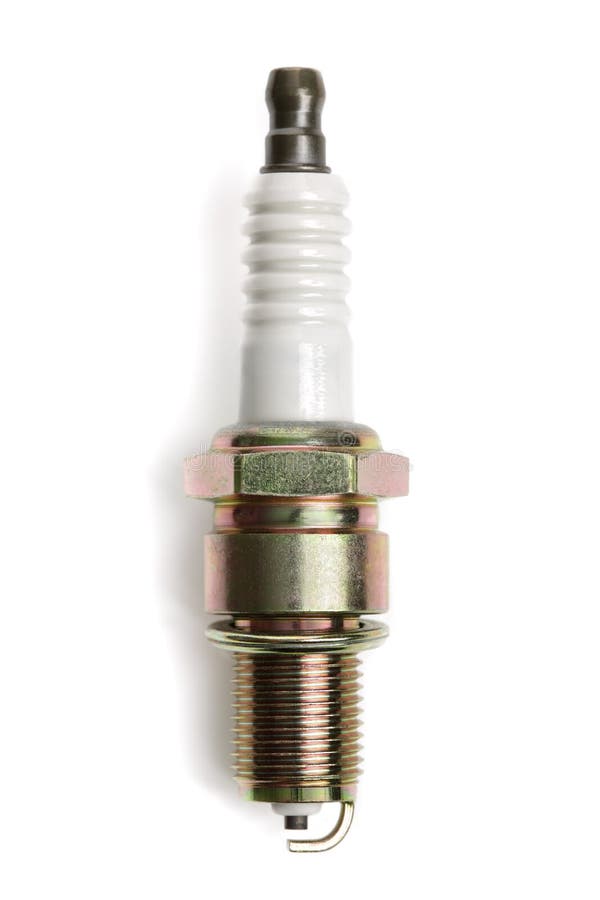 Spark plug stock photo. Image of isolated, vehicle, steel 14331088