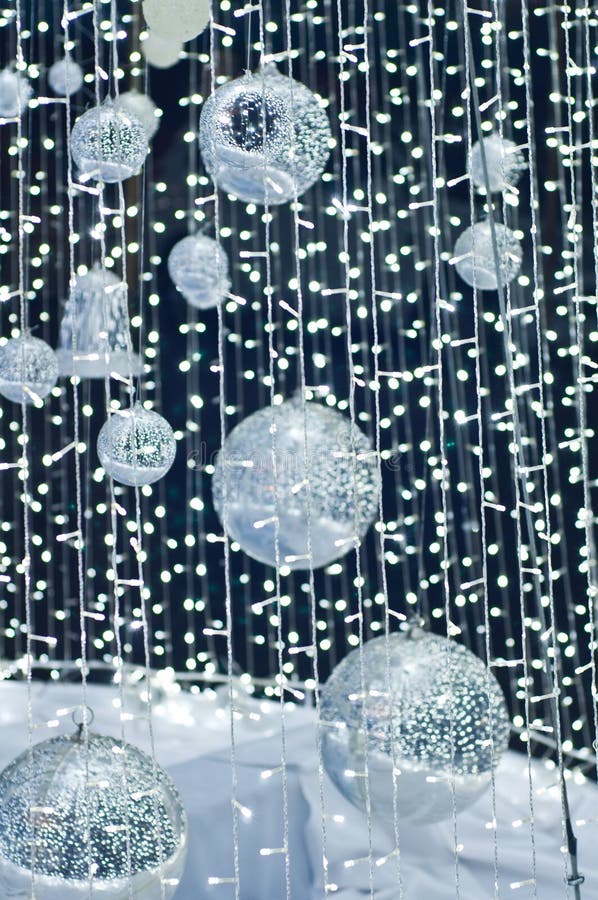 Sparkle of silver balls stock photo. Image of elegant 28135130