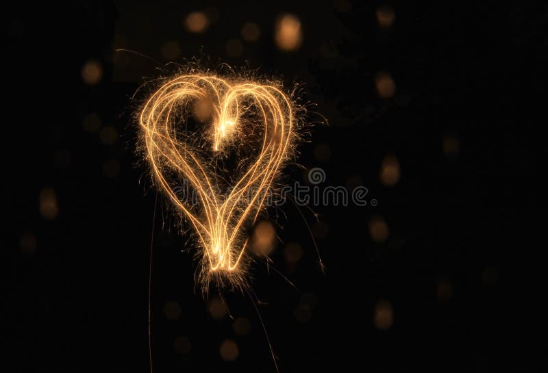 Sparkler heart
