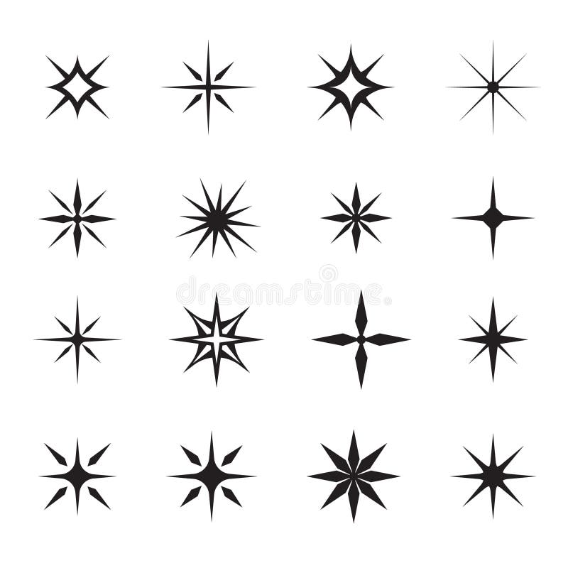 Sparkler Icon, Sparkle mit Sternen, Blitze, leuchtende Elemente Isoliert auf weißer Vorlage für Weihnachtseinladungen und Feierta lizenzfreie abbildung Sparkler Icon, Sparkle mit Sternen, Blitze, leuchtende Elemente Isoliert auf weißer Vorlage für Weihnachtseinladungen und Feierta lizenzfreie abbildung