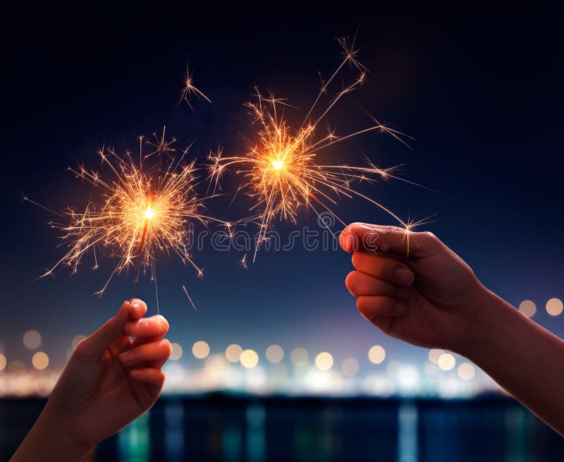 sparklers fotografia stock libera da diritti sparklers fotografia stock libera da diritti