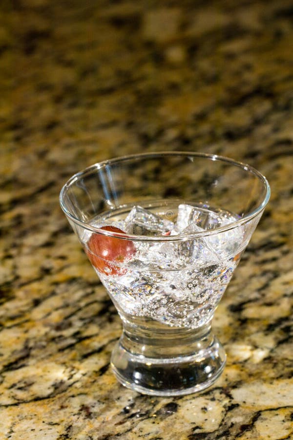 Sparkling Beverage on Ice with Fruit Stock Photo Image of drink