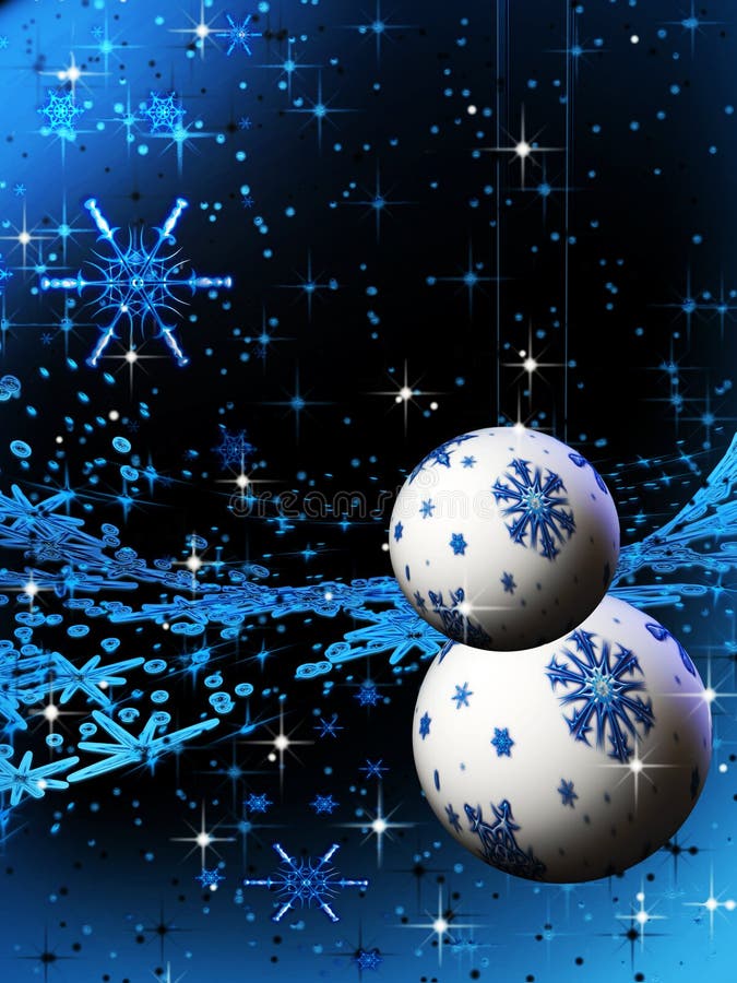 Sparkling blue holiday bulbs and ornaments vector illustration