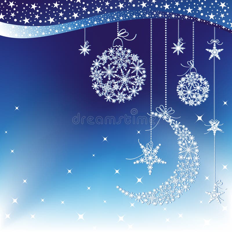 Sparkling Christmas greeting card