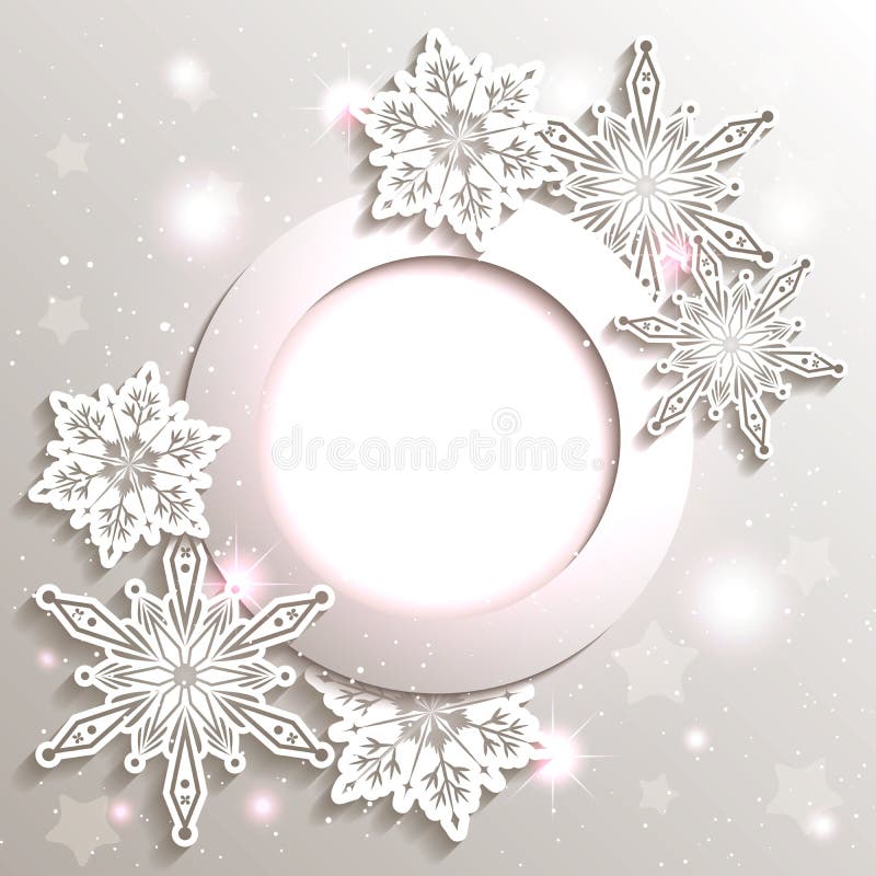 Sparkling Christmas Snowflake Background