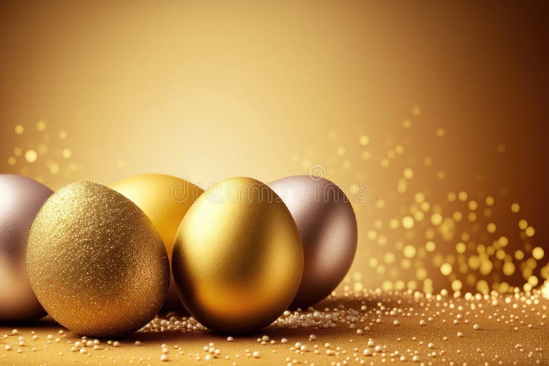 Sparkling Easter Egg Delight. Generative AI Stock Illustration Illustration of celebration