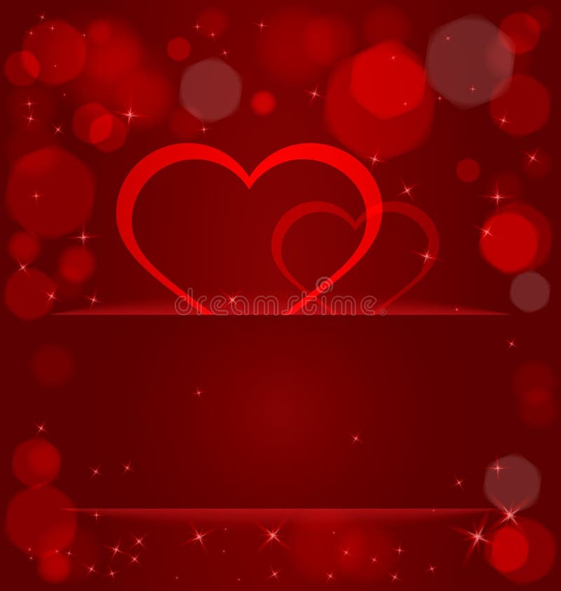 Sparkling hearts light pocket vector