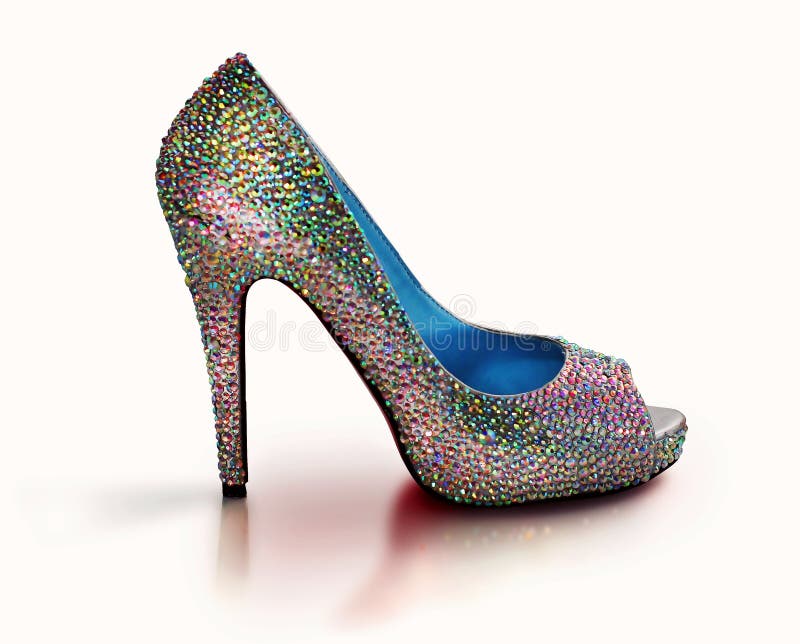 Glitter Shoe stock image. Image of charming, foot, heels - 8831345