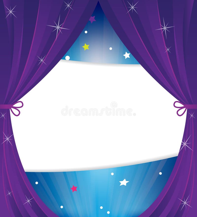 Sparkling theater curtain