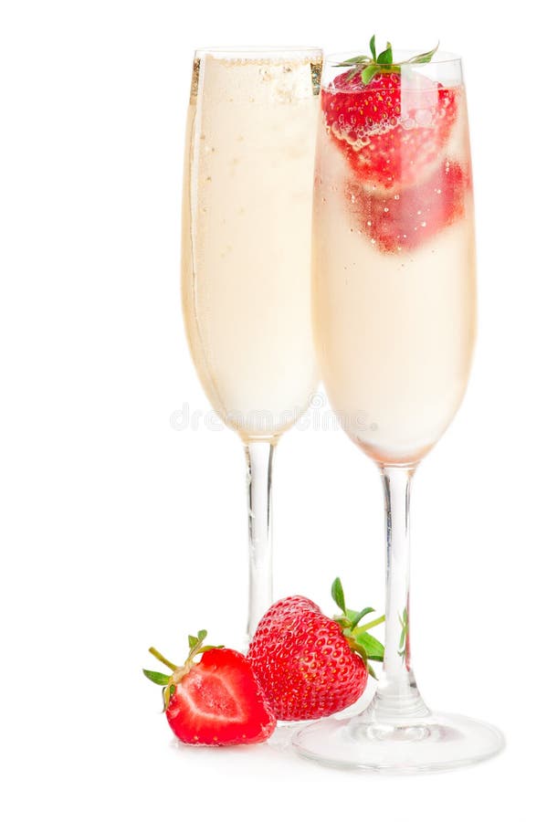 Sparkling Champagne & Stawberries Stock Image Image of sparkling