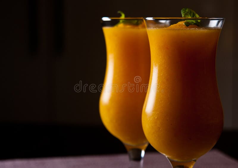 Sparkling Wine and Orange Juice with Ice Drink Stock Photo Image of