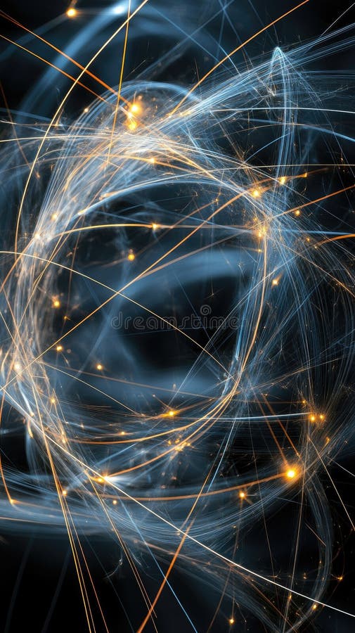 Sparks fly actively in a circular pattern, illuminating the darkness with their bright and captivating display of energy royalty free stock image