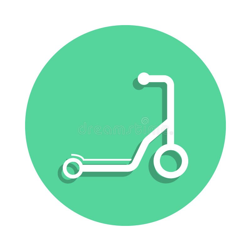 Sparksparkcykelsymbol i emblemstil En av leksaksamlingssymbolen kan användas för UI, UX stock illustrationer Sparksparkcykelsymbol i emblemstil En av leksaksamlingssymbolen kan användas för UI, UX stock illustrationer