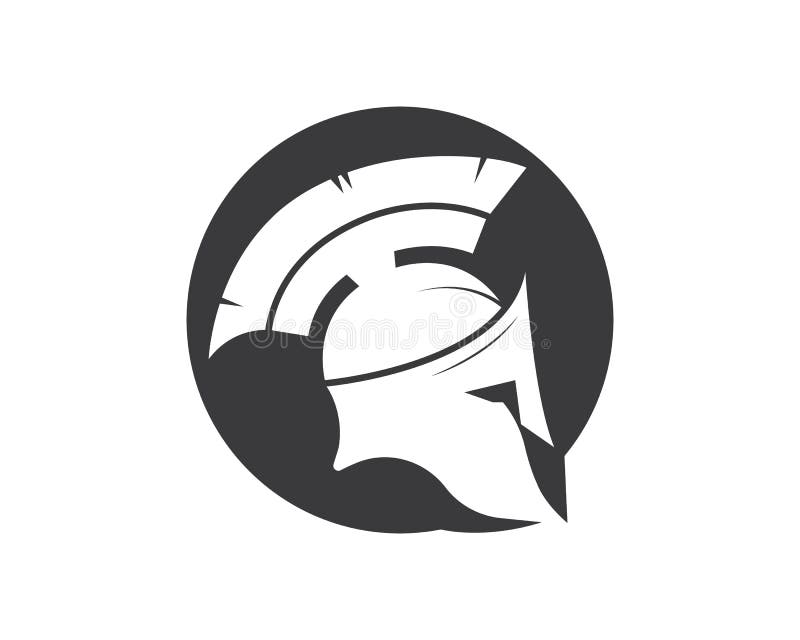 Spartan Helmet Logo Icon Vector Illustration Design Stock Vector ...