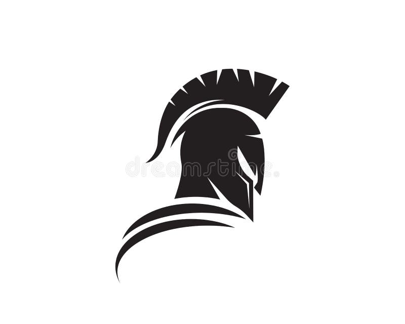 Spartan Helmet Logo Template Stock Vector - Illustration of security ...