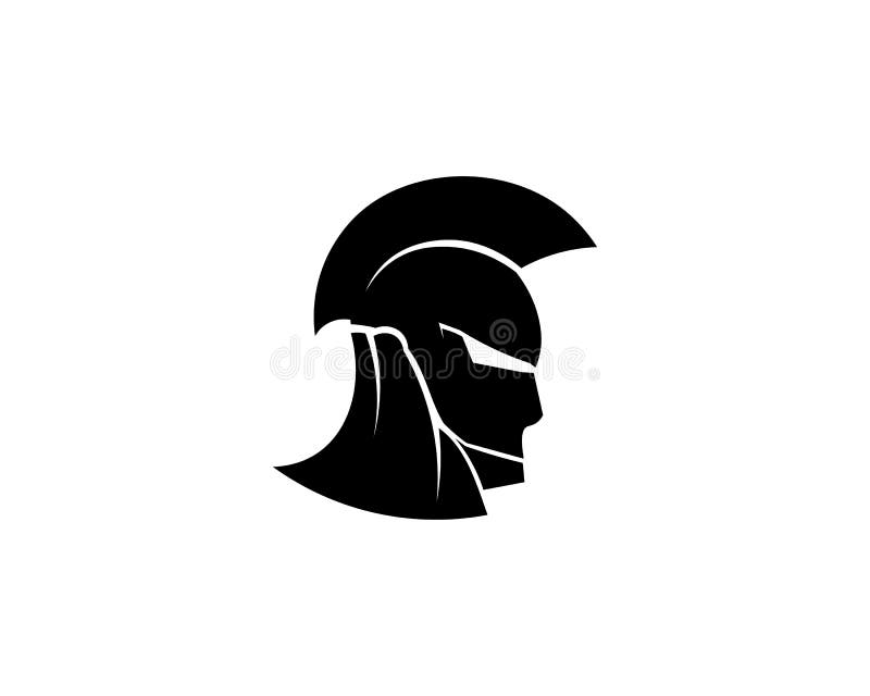 Spartan Logo and Vector Design Helmet and Head Stock Vector ...