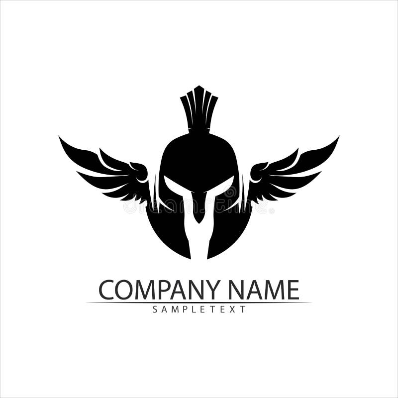 Spartan Logo and Vector Design Helmet and Head Stock Vector ...