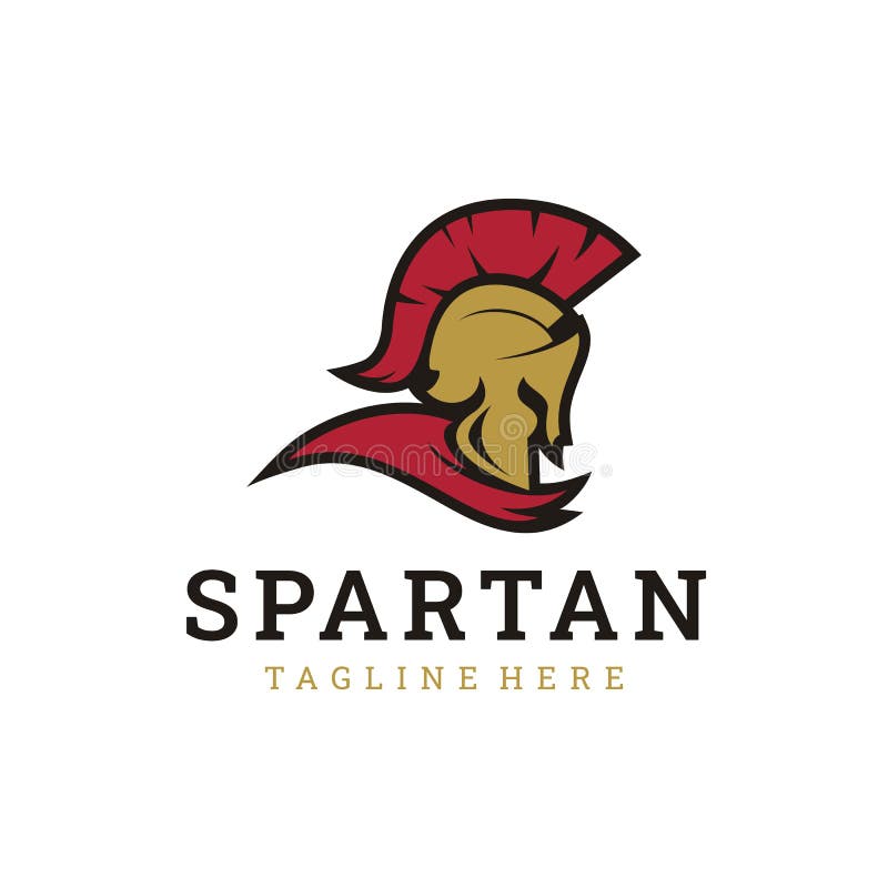 Spartan Sparta Logo, Spartan Helmet Logo Design Vector Stock Vector ...