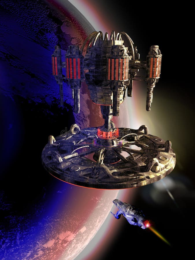 Spatial station vector illustration