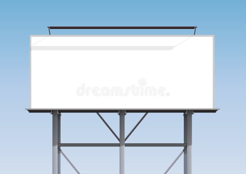 Spazio in bianco del tabellone per le affissioni illustrazione di stock Spazio in bianco del tabellone per le affissioni illustrazione di stock