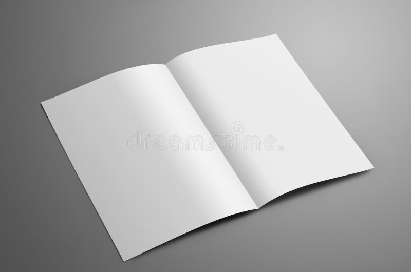 Spazio in bianco universale uno A4, opuscolo del Bi-popolare A5 con l'iso delle ombre fotografia stock libera da diritti Spazio in bianco universale uno A4, opuscolo del Bi-popolare A5 con l'iso delle ombre fotografia stock libera da diritti