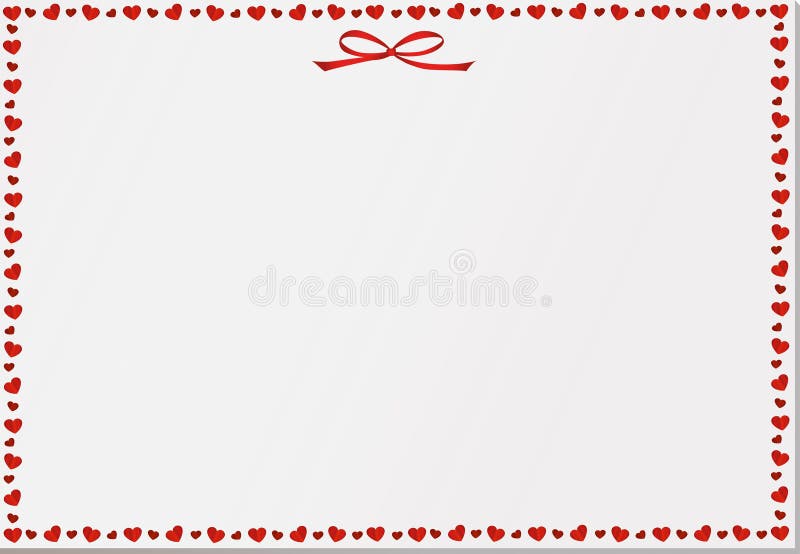 Spazio in bianco vuoto con i cuori Carta festiva Giorno del `s del biglietto di S Vettore royalty illustrazione gratis Spazio in bianco vuoto con i cuori Carta festiva Giorno del `s del biglietto di S Vettore royalty illustrazione gratis