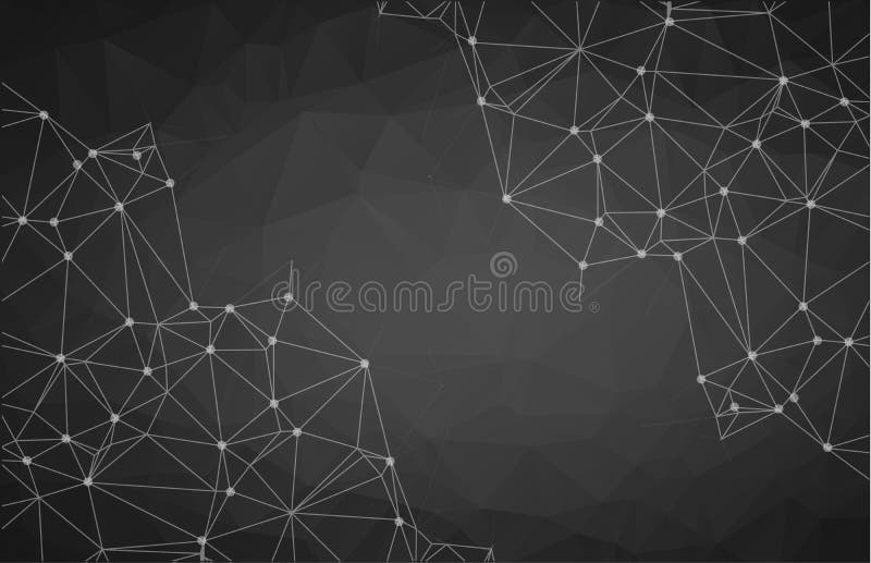 Spazio poligonale dell'estratto geometrico nero del grafico in backgro scuro royalty illustrazione gratis Spazio poligonale dell'estratto geometrico nero del grafico in backgro scuro royalty illustrazione gratis
