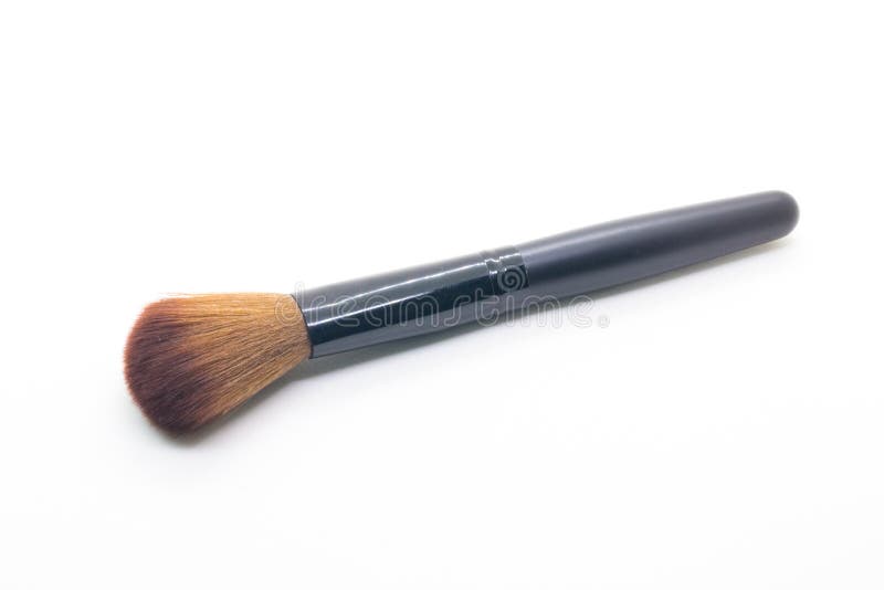 Spazzola di trucco fotografie stock libere da diritti Spazzola di trucco fotografie stock libere da diritti