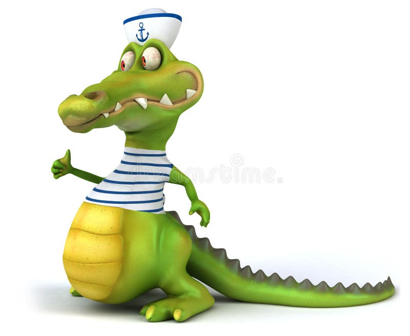 Lustiger Krokodil vektor abbildung