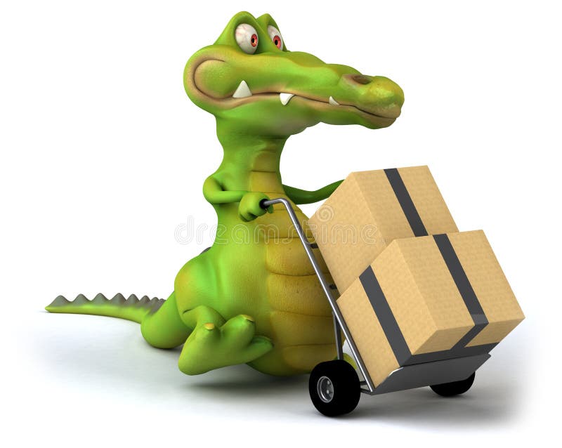 Lustiger Krokodil stock abbildung