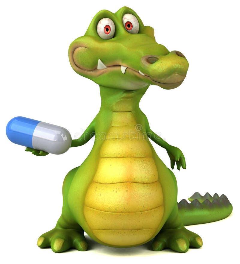 Lustiger Krokodil stock abbildung