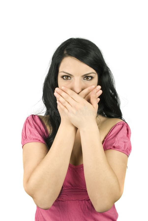 Speak no evil royalty free stock photos