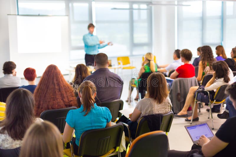 Speaker at Business convention and Presentation. royalty free stock photo Speaker at Business convention and Presentation. royalty free stock photo