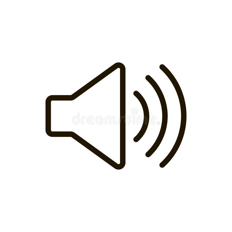 Speaker flat icon stock illustration
