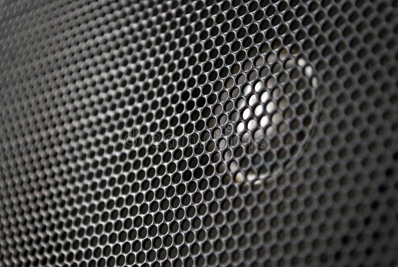 Speaker grille stock image. Image of aluminum, chrome 4401473