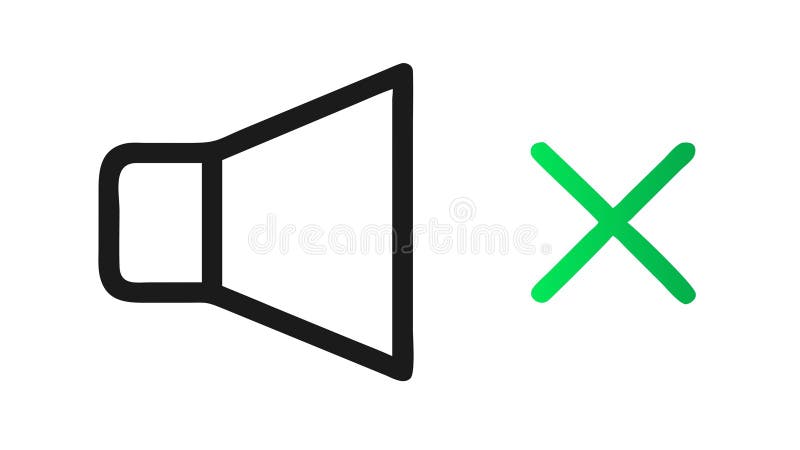 Speaker Icon Volume Control Audio Graphic Element, Vector Design ...