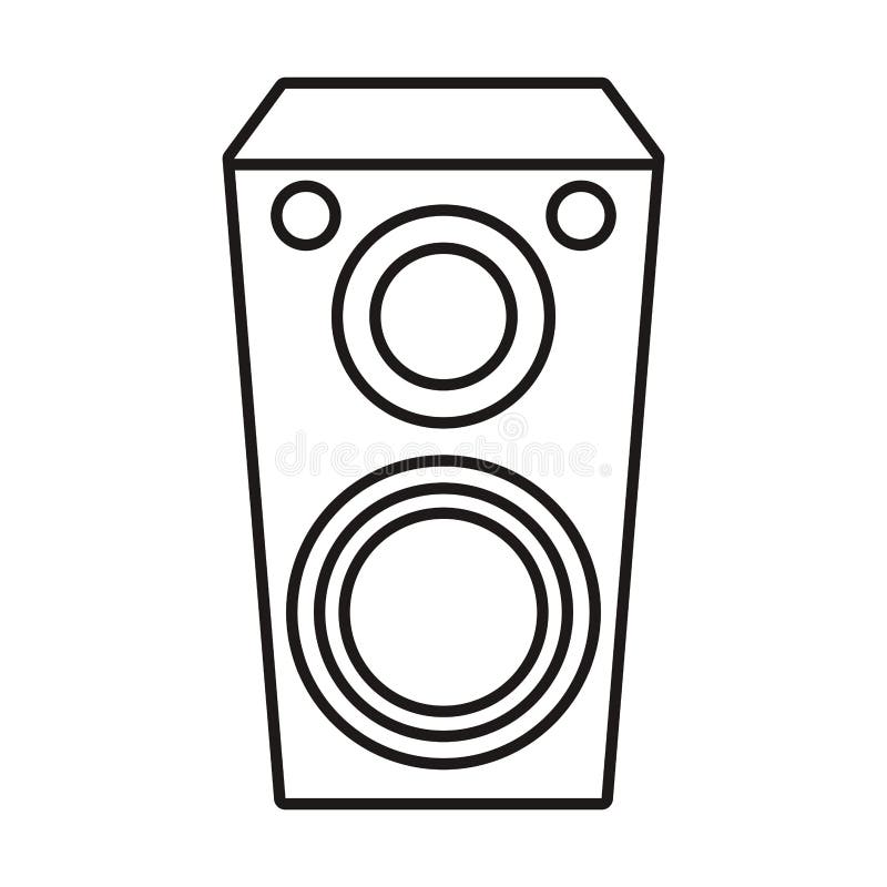 Speaker Sound Volume Pictogram Stock Vector - Illustration of graphic ...