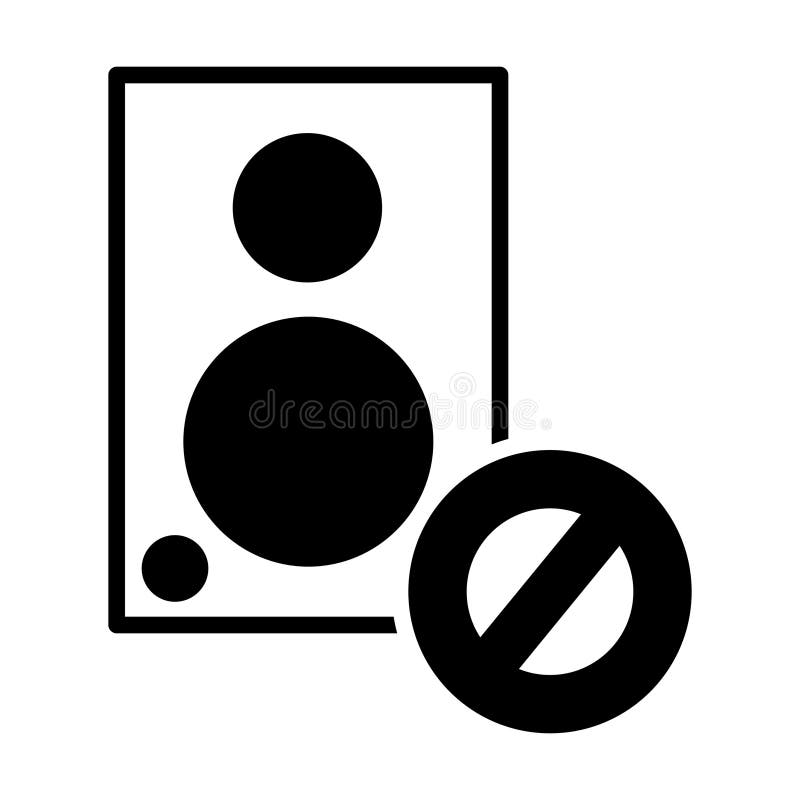 Mute stock illustration