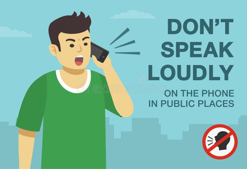 Could you speak loud. Don't speak loudly. Don't speak loudly icon.