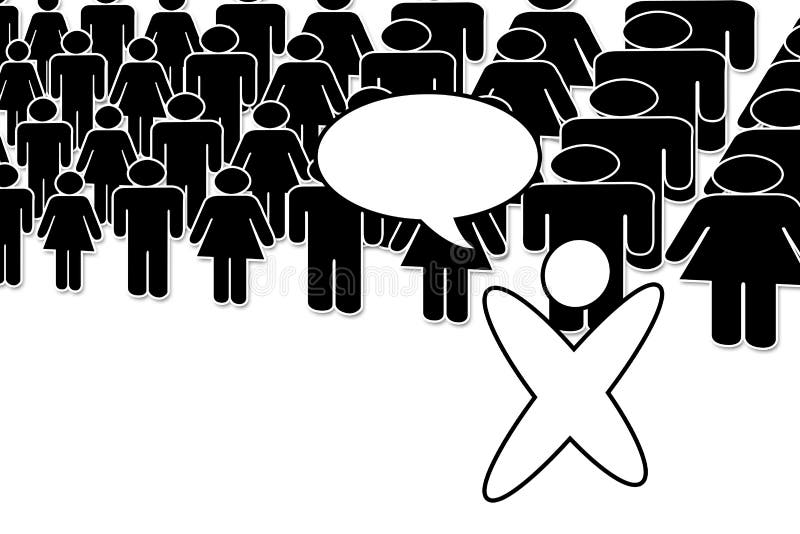 Speaking to the crowd