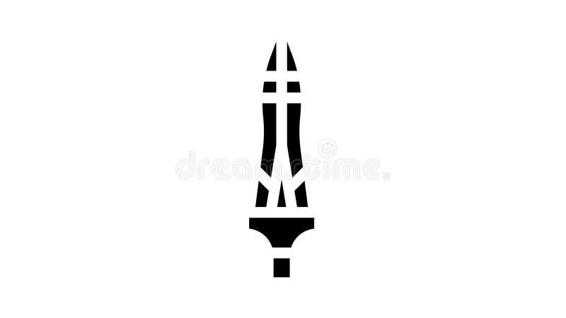 Spear of longinus glyph icon animation