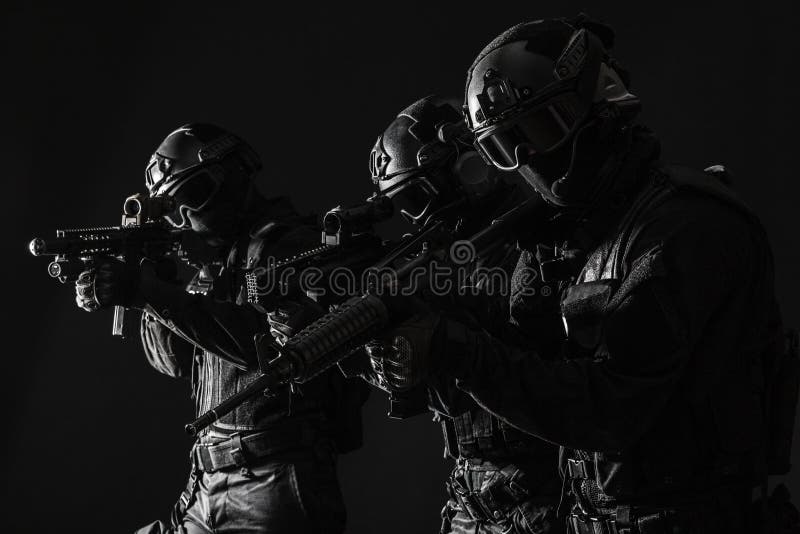 Spec ops police officersSWAT. Army, mask.