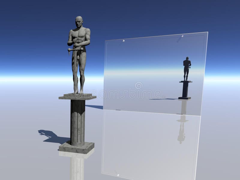Specchio royalty illustrazione gratis Specchio royalty illustrazione gratis