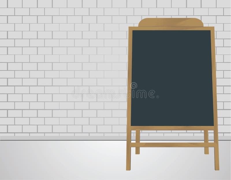 Special Announcement Board. Stock Vector Illustration of fabric