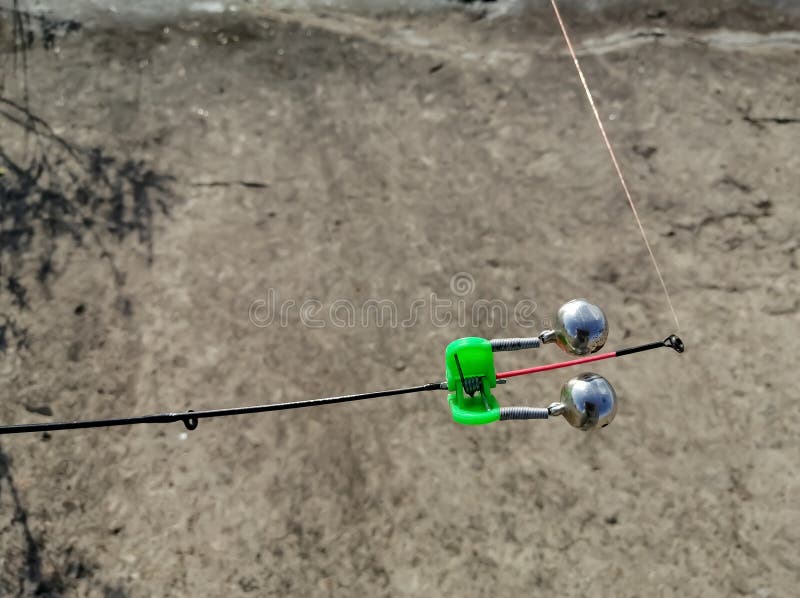 Fishing Rod with Bells To Alert about the Bite. Fishing Rod in the Fog on  the River Stock Image - Image of bells, outdoor: 175673089