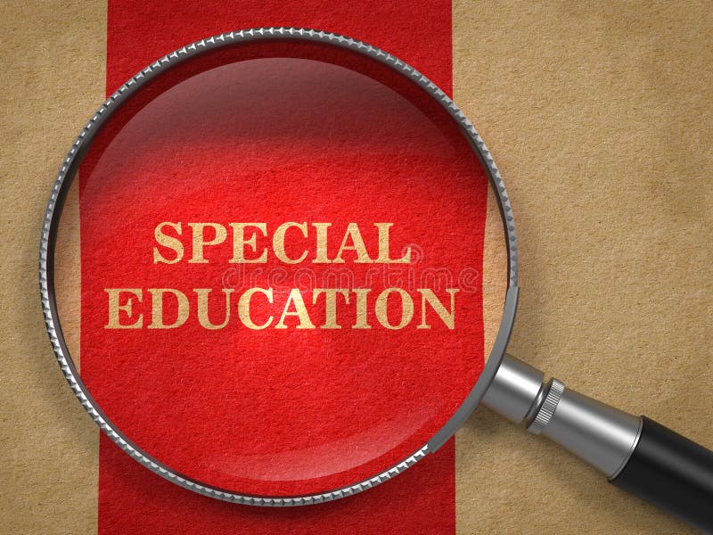 Special Education - Magnifying Glass. royalty free stock images Special Education - Magnifying Glass. royalty free stock images