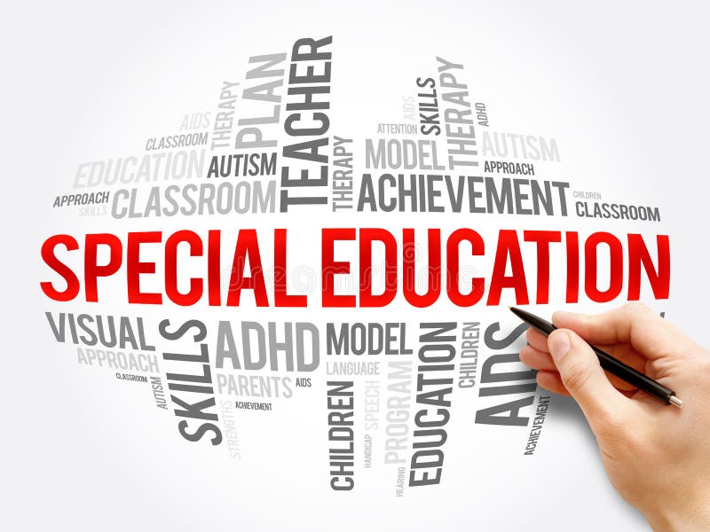 Special Education word cloud collage royalty free stock photography