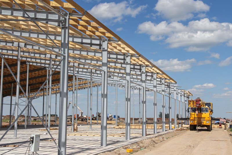 Special Equipment at a Construction Site. Heavy Machinery Stock Image